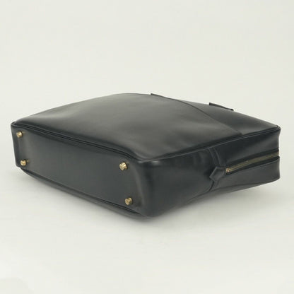Hermes Plume Doc 38 Business Briefcase Box Calf Noir Black Silver — view 5