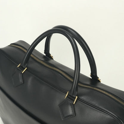 Hermes Plume Doc 38 Business Briefcase Box Calf Noir Black Silver — view 4