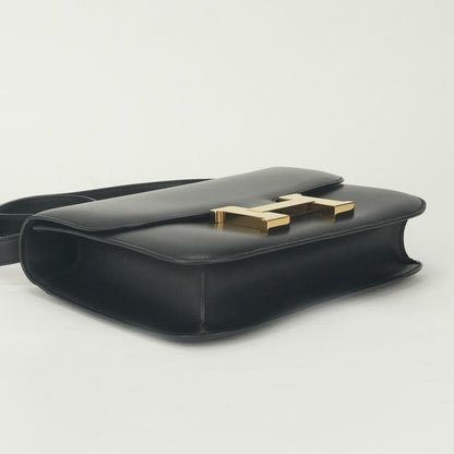 Hermes Constance 23 Shoulder Bag Box Calf Noir Black Gold — view 6