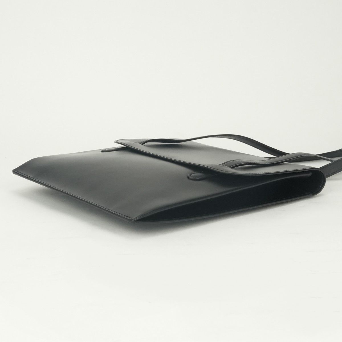 Hermes Vintage Shoulder Bag Box Calf Noir Black — view 5