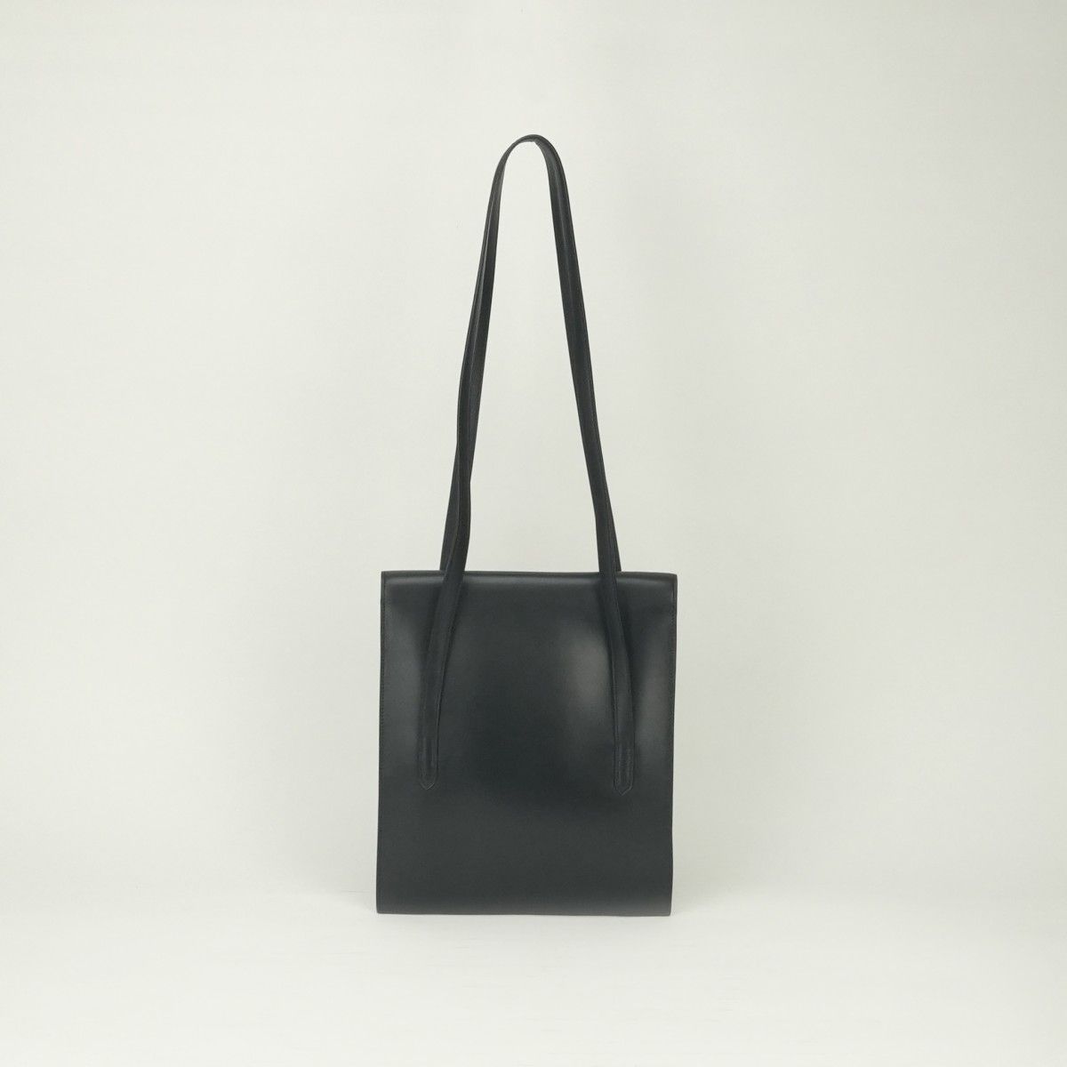 Hermes Vintage Shoulder Bag Box Calf Noir Black — view 3