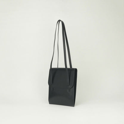 Hermes Vintage Shoulder Bag Box Calf Noir Black — view 2