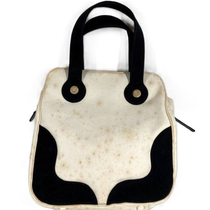 Chanel Handbag CC Logo Marshmallow Canvas Black — view 2