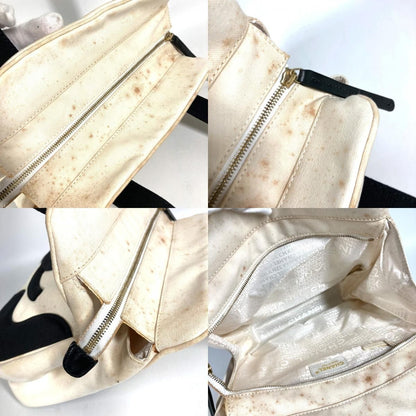 Chanel Handbag CC Logo Marshmallow Canvas Black — view 8