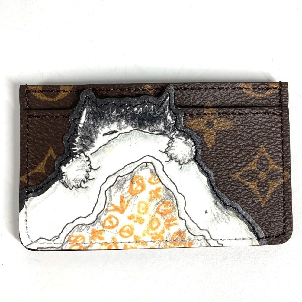 Louis Vuitton Card Case Holder Catnap Monogram Canvas Brown