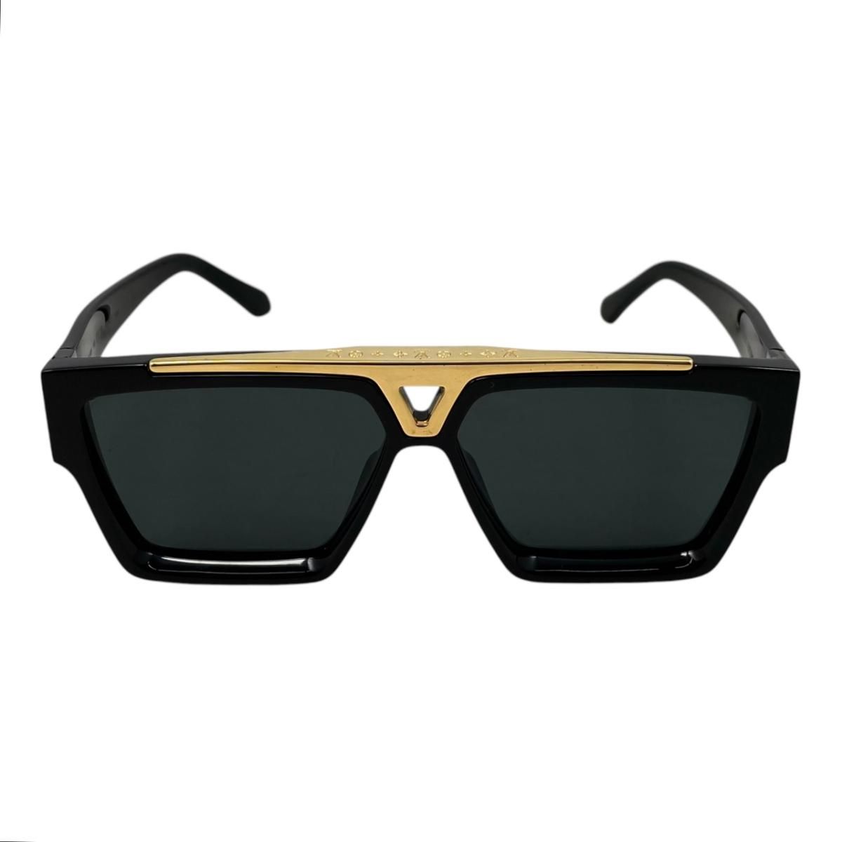 Louis Vuitton Sunglasses 1.1 Evidence LV Logo Black Gold Eyewear — view 3