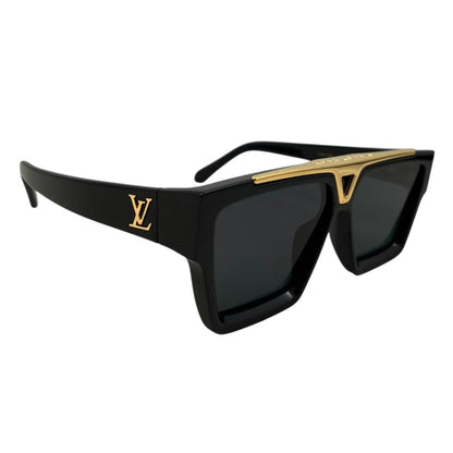 Louis Vuitton Sunglasses 1.1 Evidence LV Logo Black Gold Eyewear — view 2