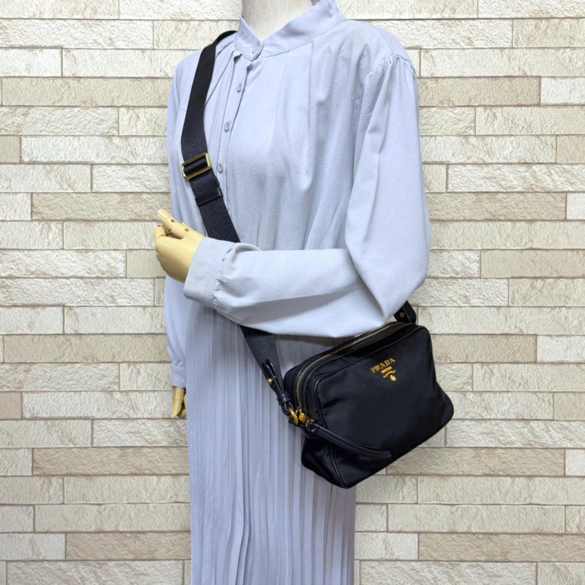 Prada Shoulder Bag Nylon Black — view 2