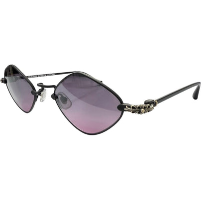 Chrome Hearts Diamond Dog Floral Cross Sunglasses Matte Black 50 Eyewear