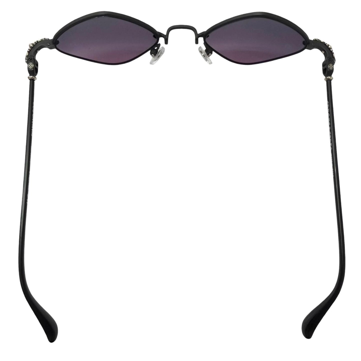 Chrome Hearts Diamond Dog Floral Cross Sunglasses Matte Black 50 Eyewear — view 6