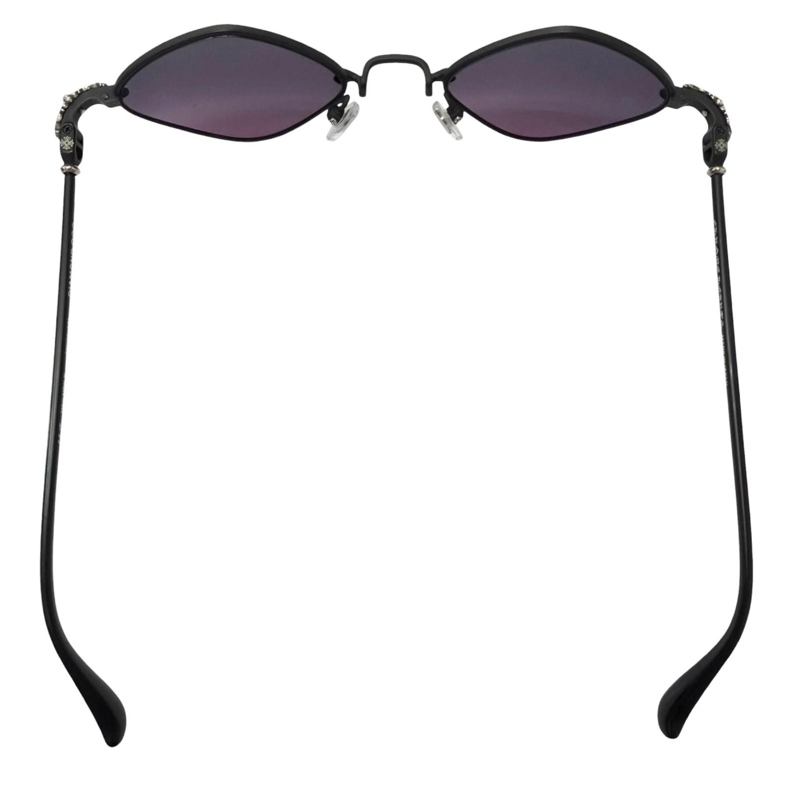 Chrome Hearts Diamond Dog Floral Cross Sunglasses Matte Black 50 Eyewear — view 6