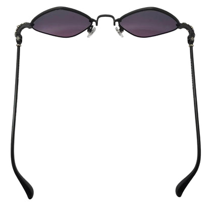 Chrome Hearts Diamond Dog Floral Cross Sunglasses Matte Black 50 Eyewear — view 6
