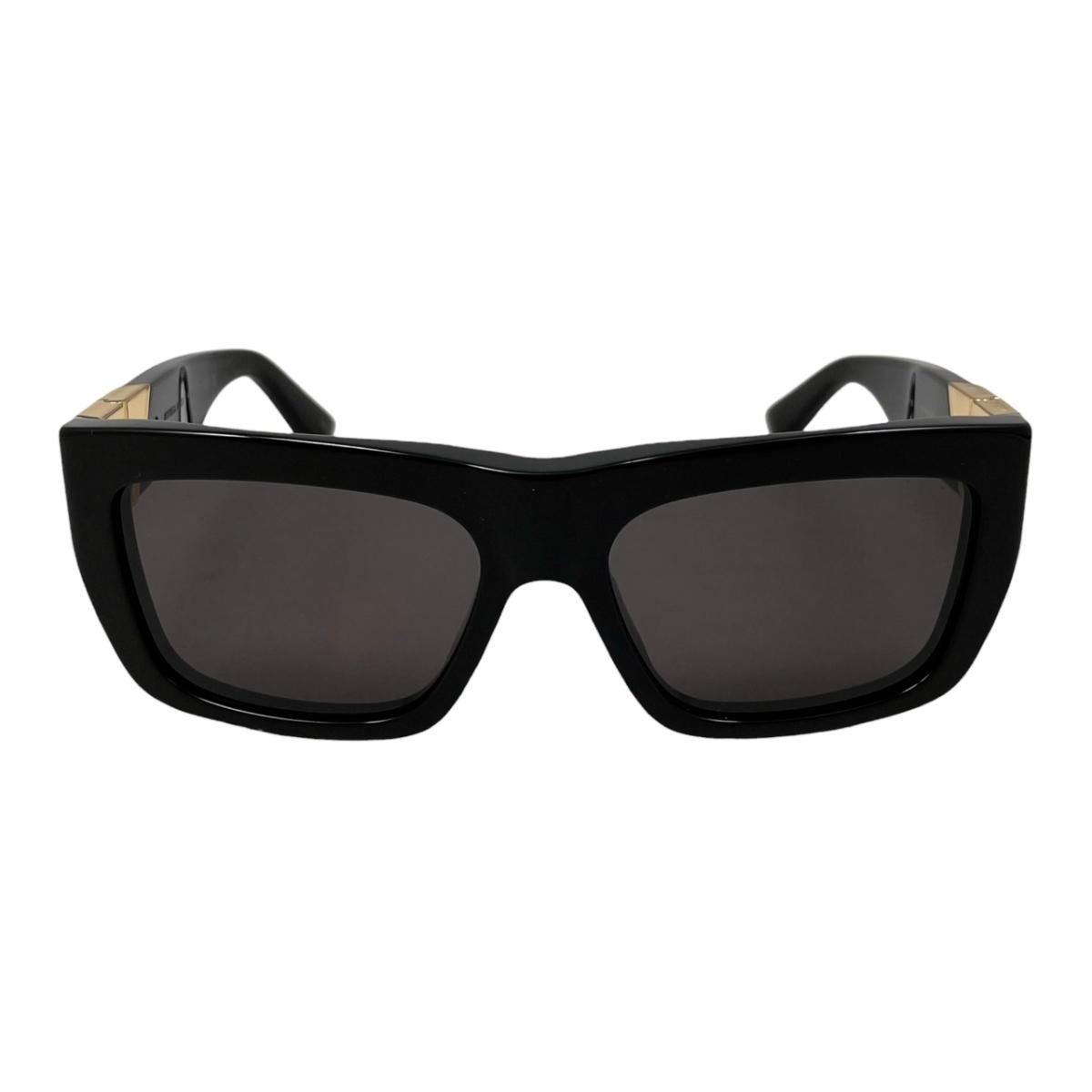 Bottega Veneta Sunglasses Square Frame BV Black Gold Eyewear — view 3