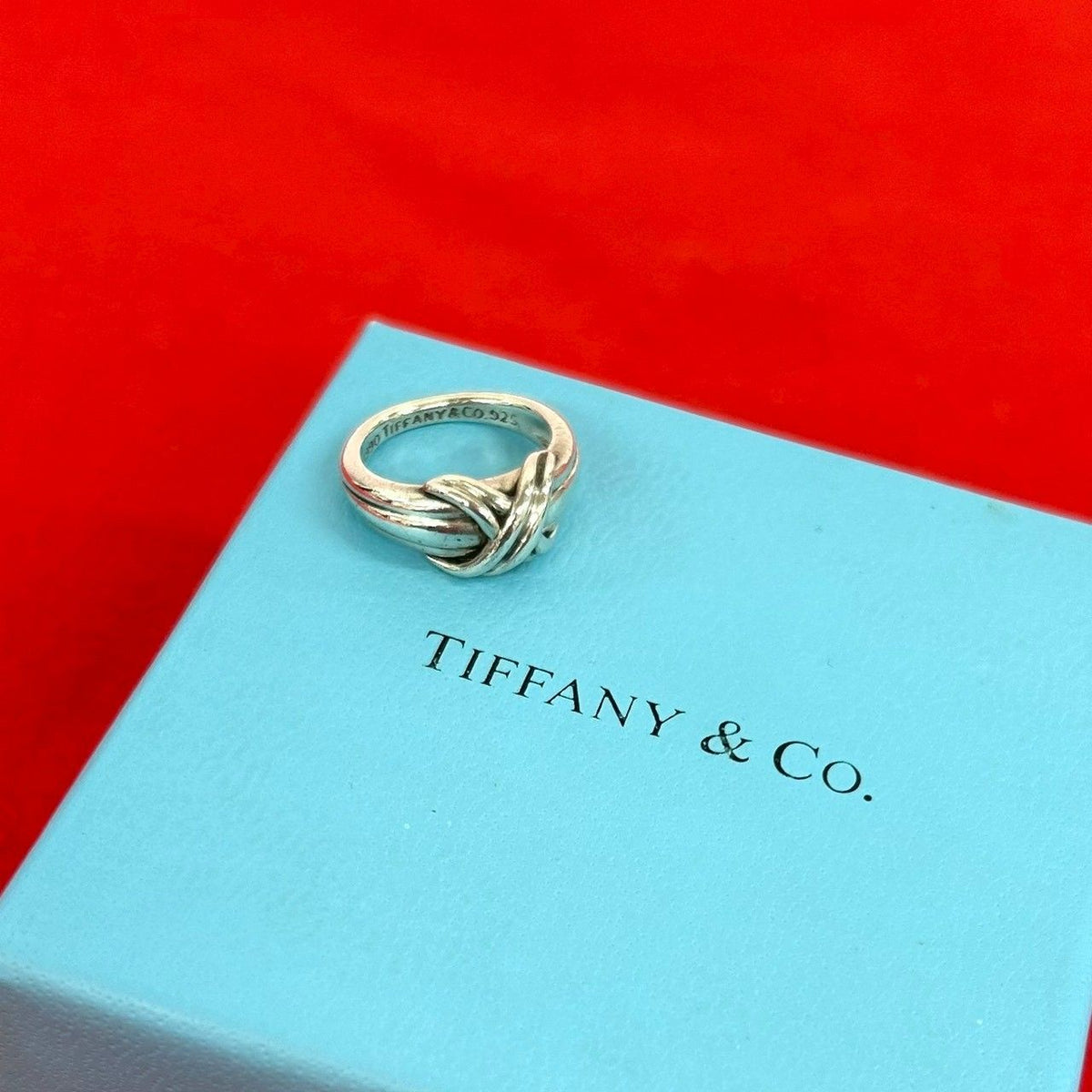Tiffany & Co Vintage Signature Ring 925 Sterling Silver