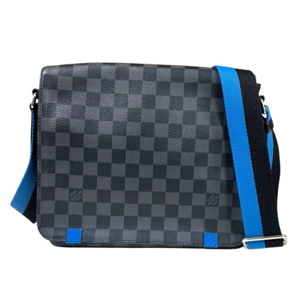 Louis Vuitton District PM NM Damier Graphite Shoulder Bag Canvas Black