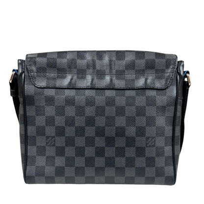 Louis Vuitton District PM NM Damier Graphite Shoulder Bag Canvas Black — view 3