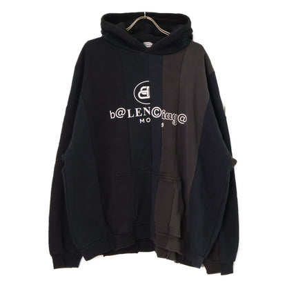 Balenciaga Blue Mountain Limited Reconstruction Logo Pullover Hoodie