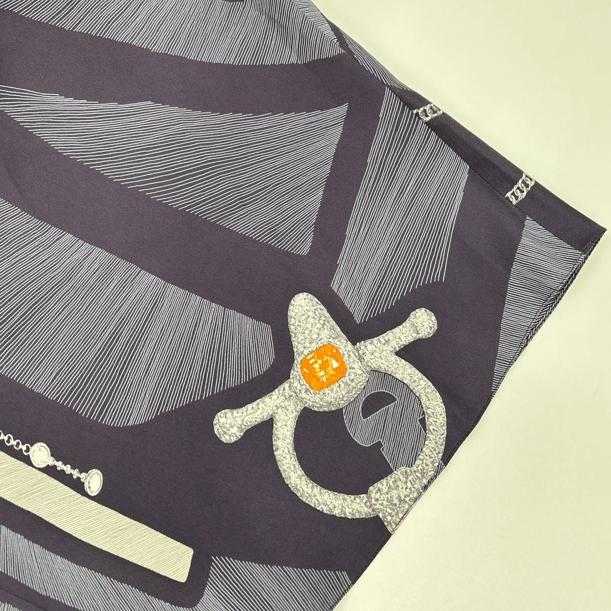 Hermes Etude Pour Une Parure de Gala Silk Skirt 40 — view 7