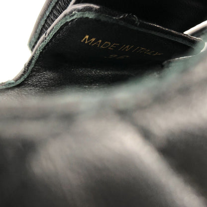Prada Nappa Leather Quilted Sports Sandals Black 36 — view 6