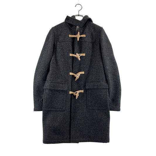 Saint Laurent Paris Wool Hooded Toggle Button Duffle Coat 36 Gray