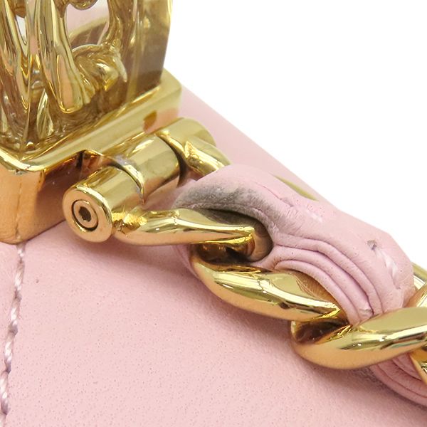 Chanel 2-Way Bag Quilted Top Handle Mini Lambskin Baby Pink Gold Chain Shoulder — view 8