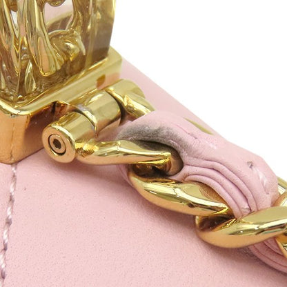 Chanel 2-Way Bag Quilted Top Handle Mini Lambskin Baby Pink Gold Chain Shoulder — view 8