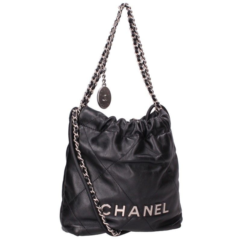Chanel 22 Mini Lambskin Chain Leather Shoulder Bag 22