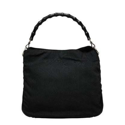 Gucci Bamboo Handbag Black Nylon