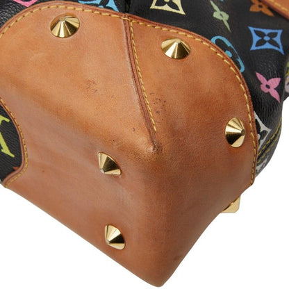 Louis Vuitton Monogram Multicolor Judy MM Chain Shoulder Bag 2-Way Black Leather — view 6