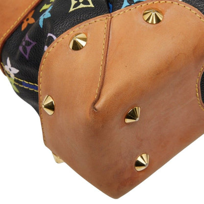 Louis Vuitton Monogram Multicolor Judy MM Chain Shoulder Bag 2-Way Black Leather — view 7
