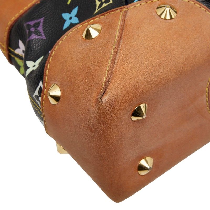 Louis Vuitton Monogram Multicolor Judy MM Chain Shoulder Bag 2-Way Black Leather — view 5