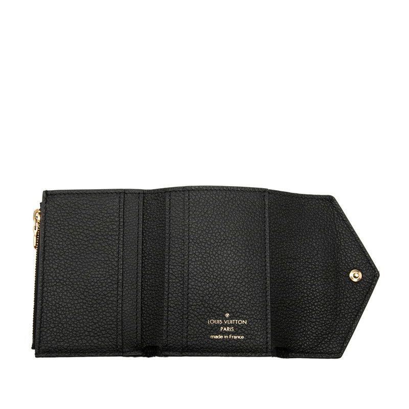 Louis Vuitton Monogram Empreinte Portefeuille Zoe Trifold Wallet Noir Black — view 4