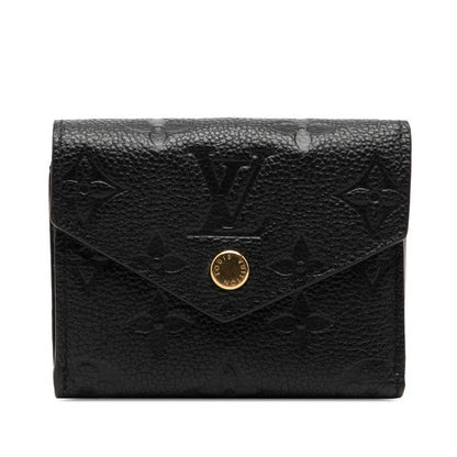Louis Vuitton Monogram Empreinte Portefeuille Zoe Trifold Wallet Noir Black