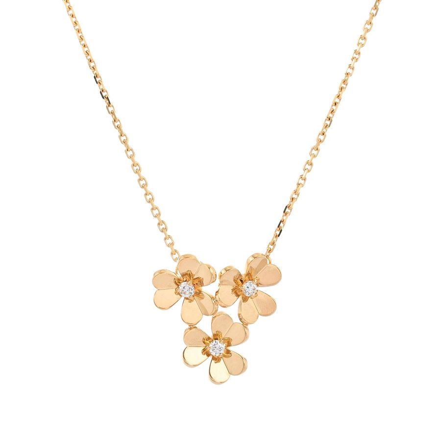 Van Cleef & Arpels Necklace Frivole Mini 3 Flowers