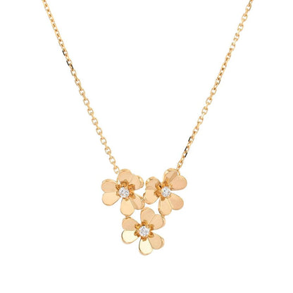 Van Cleef & Arpels Necklace Frivole Mini 3 Flowers