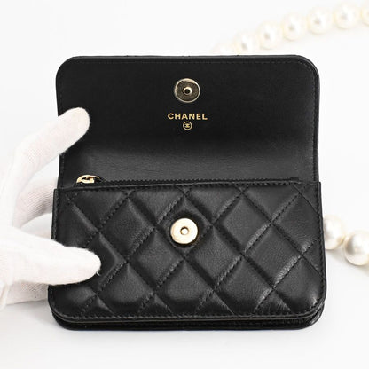 Chanel Chain Wallet Mini Pearl Shoulder Bag — view 4