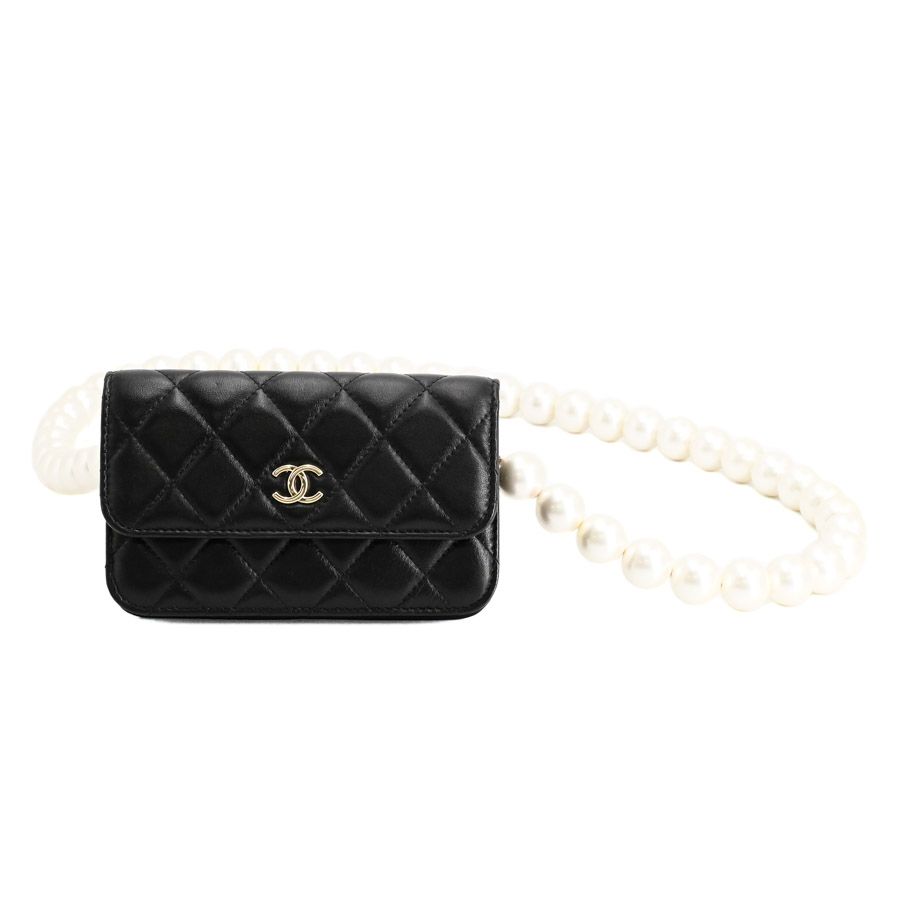 Chanel Chain Wallet Mini Pearl Shoulder Bag