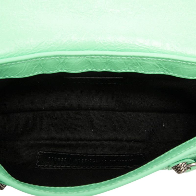 Balenciaga Le Cagole Sling XS Shoulder Bag Green Leather — view 4