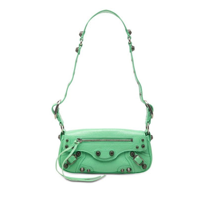 Balenciaga Le Cagole Sling XS Shoulder Bag Green Leather