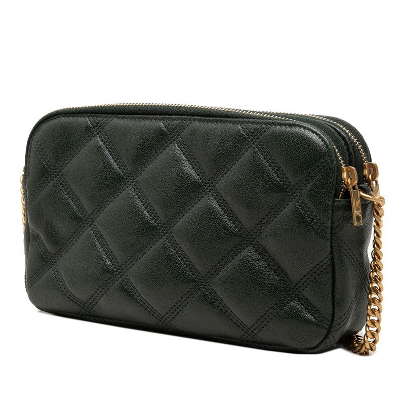 Saint Laurent YSL Logo Becky Double Zip Pouch Crossbody Chain Shoulder — view 2