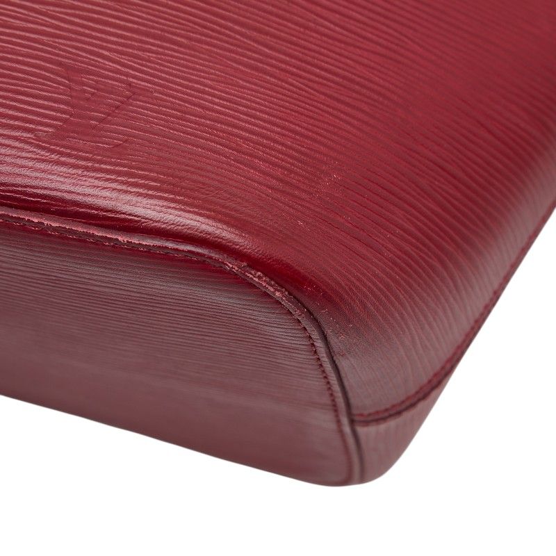 Louis Vuitton Epi Neverfull MM Tote Shoulder Bag Fuchsia Wine Red Leather — view 4