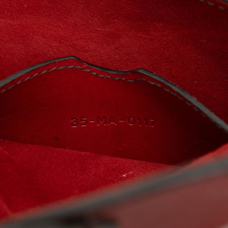 Dior D-Bee Crossbody Shoulder Bag Red Leather — view 6