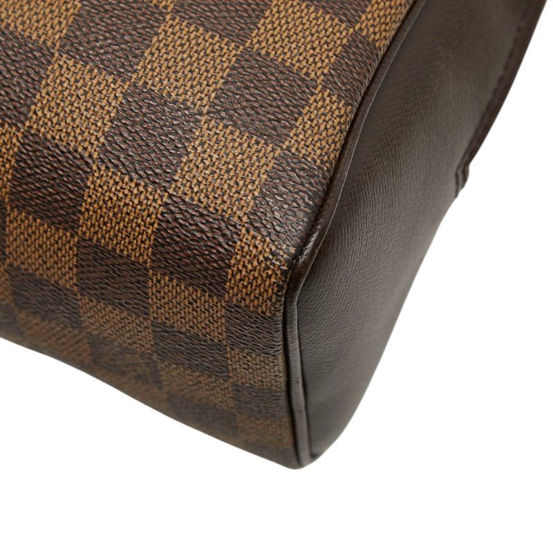 Louis Vuitton Damier Brera Handbag Brown Leather — view 6