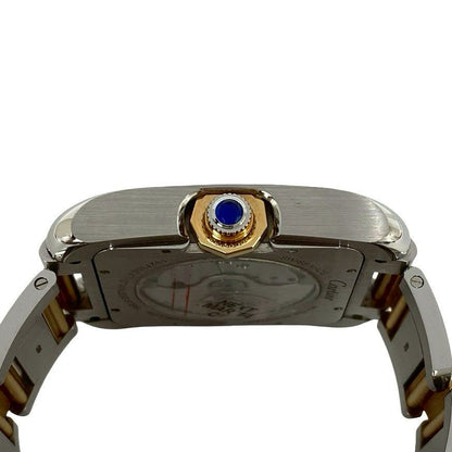 Cartier Tank Anne Gray XL Stainless Steel Automatic Watch Silver Gold — view 6