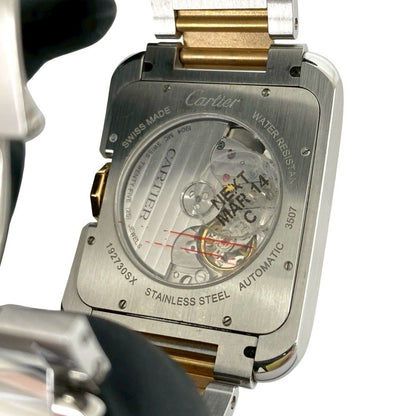 Cartier Tank Anne Gray XL Stainless Steel Automatic Watch Silver Gold — view 5