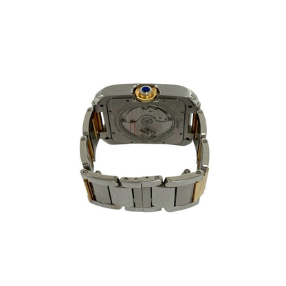 Cartier Tank Anne Gray XL Stainless Steel Automatic Watch Silver Gold — view 8