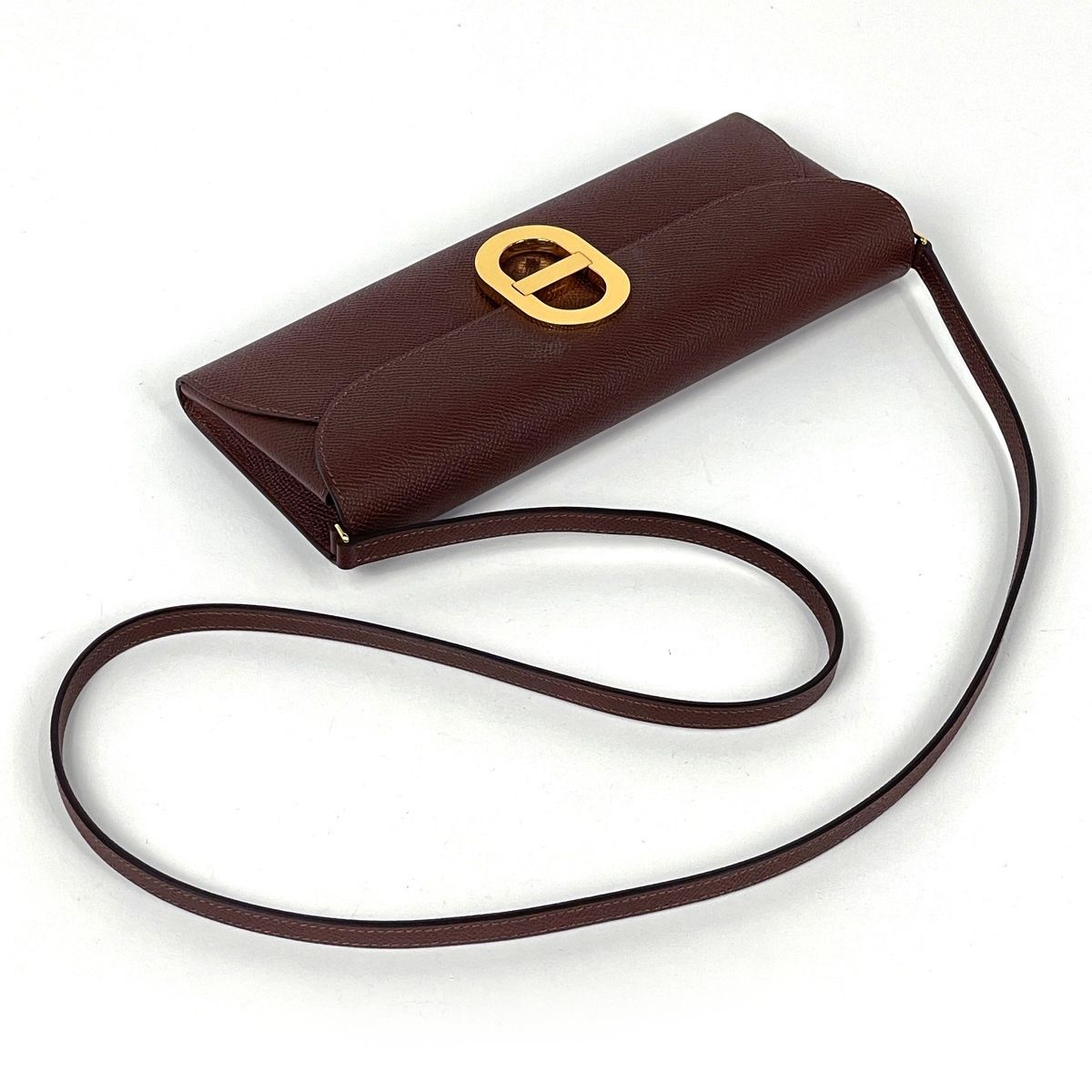 Hermes Chaine D'Ancre To Go 2-Way Clutch Veau Epsom Brown — view 5