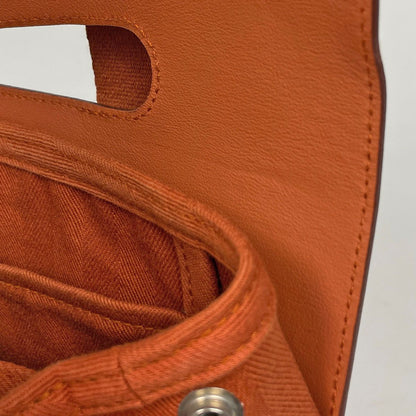 Hermes Valparaiso PM Handbag Toilet Blanc Potiron — view 6