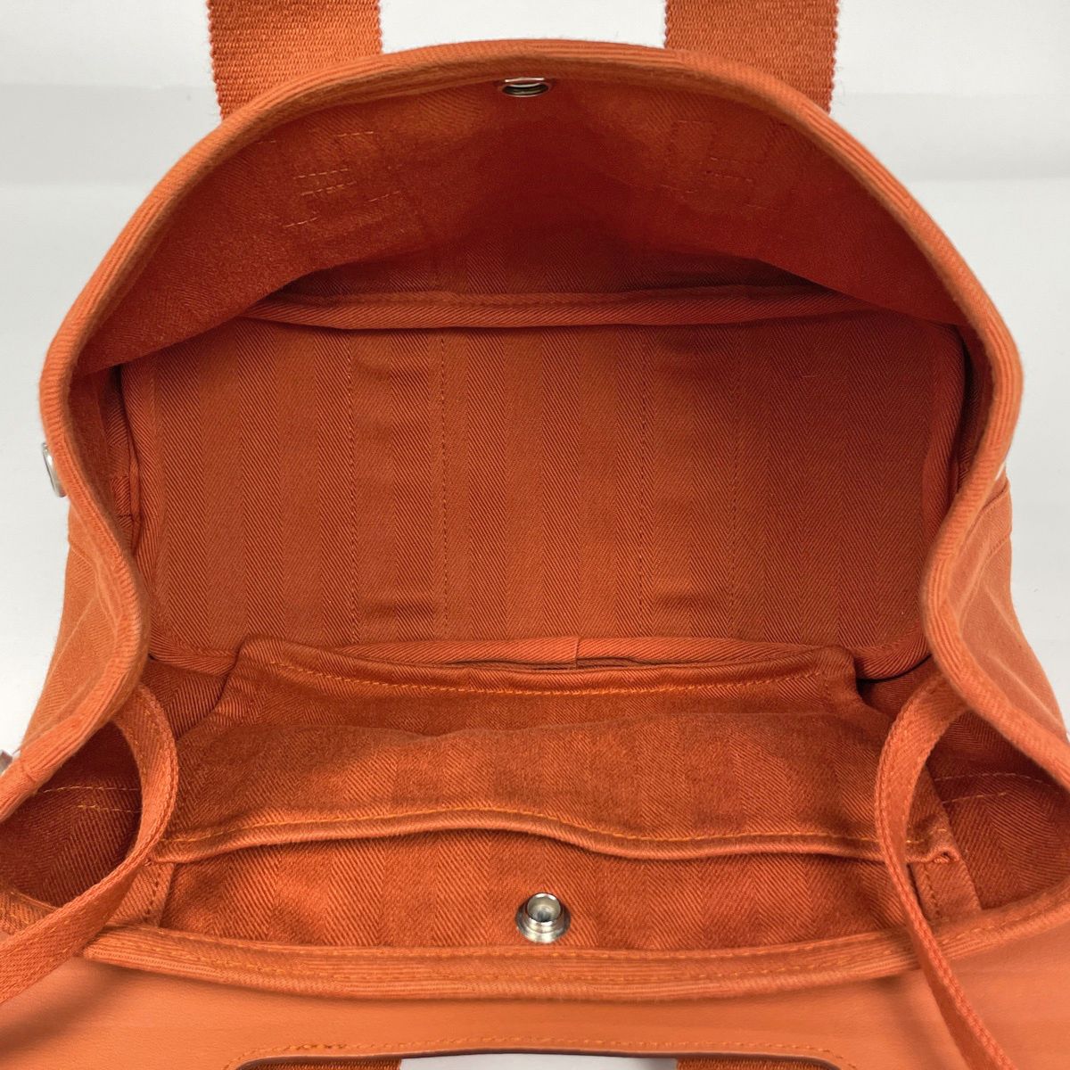 Hermes Valparaiso PM Handbag Toilet Blanc Potiron — view 7