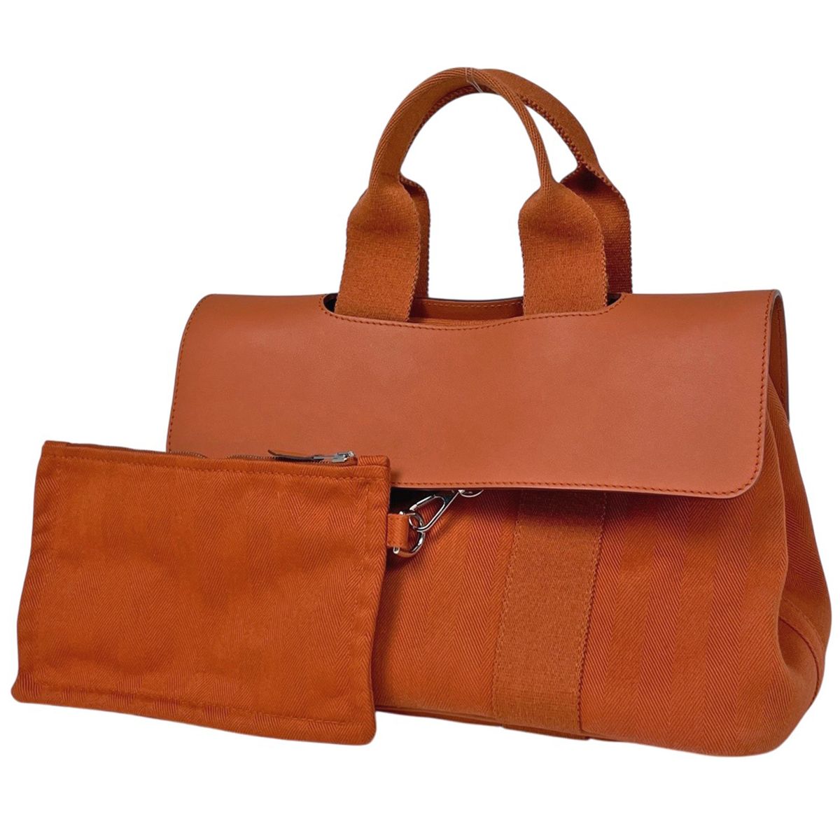 Hermes Valparaiso PM Handbag Toilet Blanc Potiron